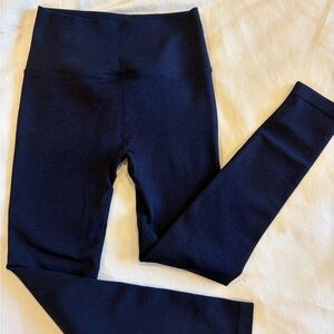 Spiritual Gangster Navy Blue Ribbed Leggings